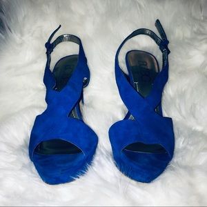 BCBG Paris Blue Heels